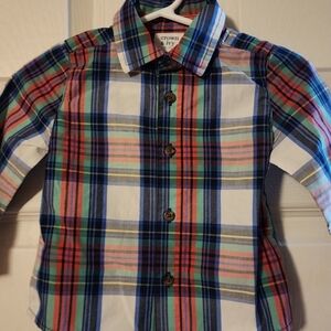 Crown & Ivy Kids Vibrant Plaid Button-Down Shirt